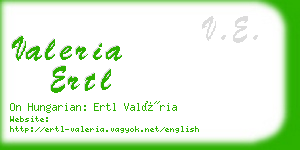 valeria ertl business card